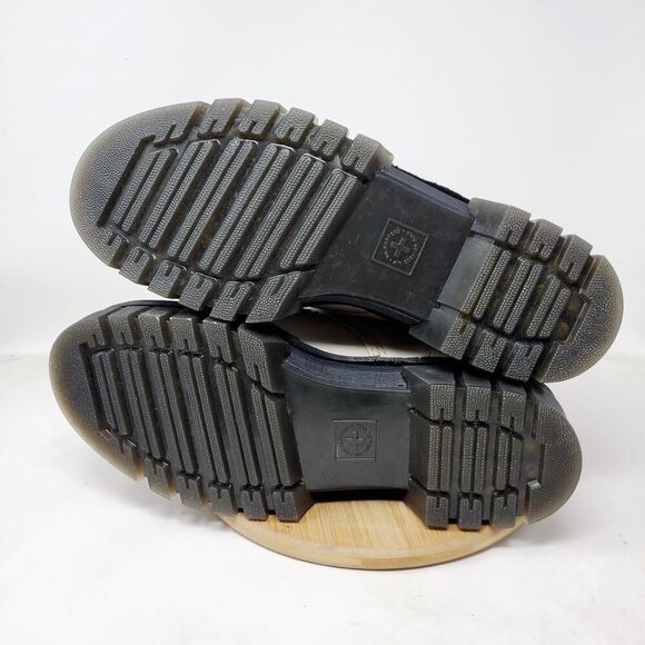 Dr Martens Audrick Quad Boots Women 12 Platform Cobblestone Grey Chunky Lug Boot - Picture 12 of 16